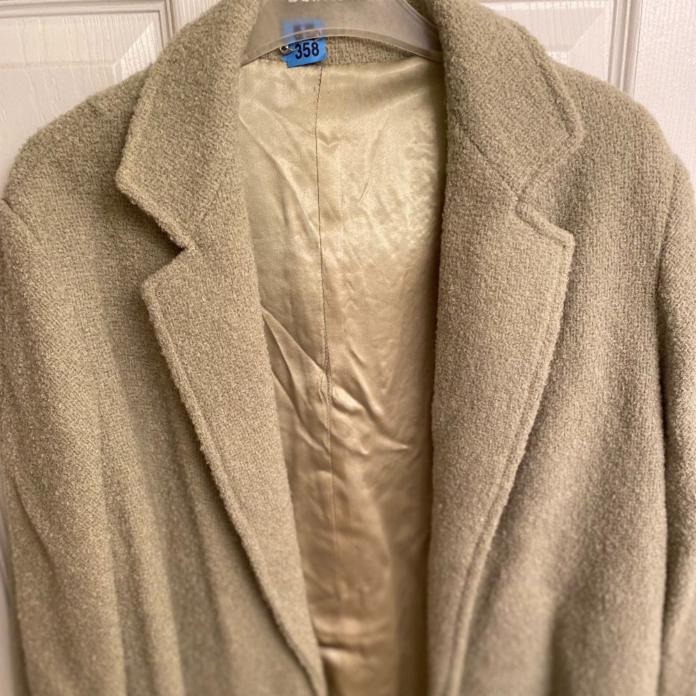 Good quality sage green colour vintage jacket